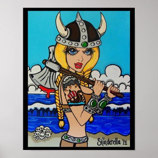 Skinderella's "Viking" print Poster (Vorne)