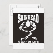 SKINHEAD EINE LEBENSWEISE POSTKARTE (Vorne/Hinten)
