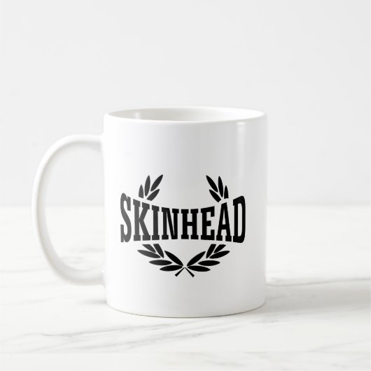 Skinhead-Lorbeer-Tasse - Kaffeetasse (Links)