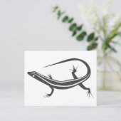 Skink Lizard Postcard Postkarte (Stehend Vorderseite)