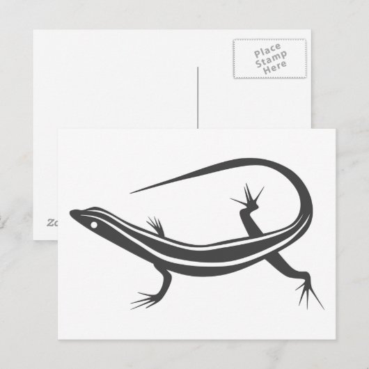 Skink Lizard Postcard Postkarte (Vorne/Hinten)
