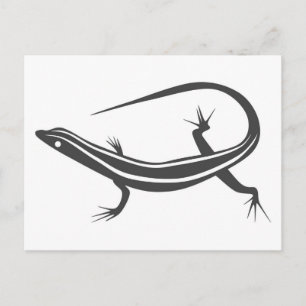Skink Lizard Postkarte
