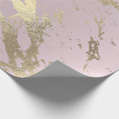 Skinny Amethyst Gold Marble Shiny Glam Abstrakt Geschenkpapier (Ecke)