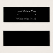 Skinny Black Earring Business Cards (Vorne & Hinten)