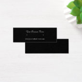 Skinny Black Earring Business Cards (Schreibtisch)