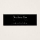 Skinny Black Earring Business Cards (Vorderseite)
