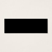 Skinny Black Earring Business Cards (Rückseite)