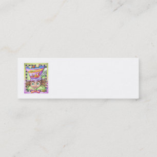 SKINNY BUSINESS CARDS - DER MAD PLATTER MINI VISITENKARTE