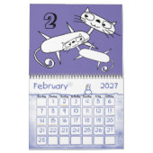 Skinny Cat Calendar Kalender (Feb 2027)