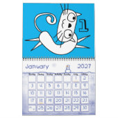 Skinny Cat Calendar Kalender (Jan 2027)