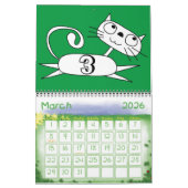 Skinny Cat Calendar Kalender (Mär 2026)