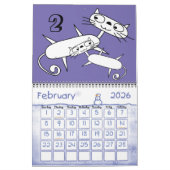 Skinny Cat Calendar Kalender (Feb 2026)