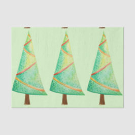 Skinny Christmas Trees Seidenpapier
