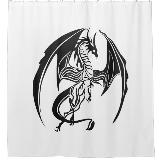 Skinny Drachen... Duschvorhang (Vorderseite)
