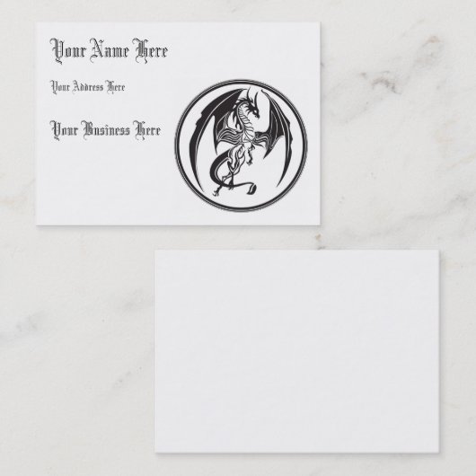 Skinny Drachen... Visitenkarte (Vorne/Hinten)