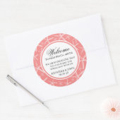 Skinny Finger Starfish Wedding Welcome Runder Aufkleber (Umschlag)