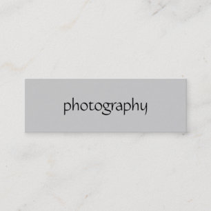 Skinny Gray Fotogray Business Card Mini Visitenkarte