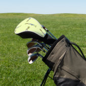 Skinny green zombie golf headcover (In SItu)