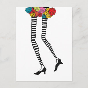 Skinny Legs II Postcard Postkarte