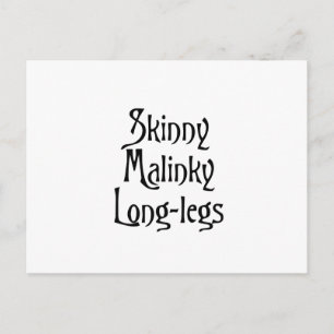 Skinny Malinky Longlegs lustig schottischer Banane Postkarte