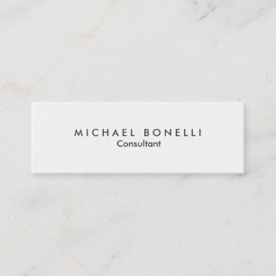 Skinny Modern Minimalistisch Consultant Business C Mini Visitenkarte