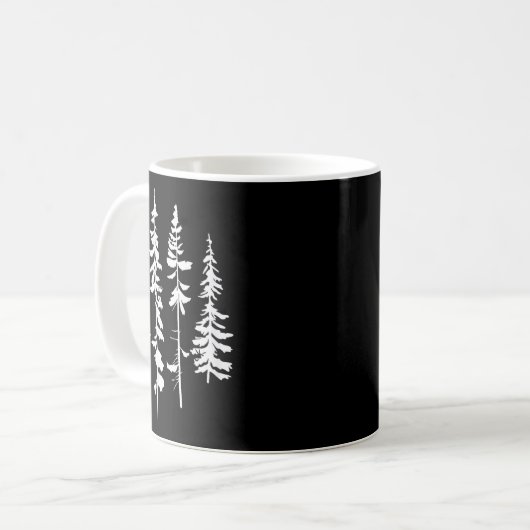 Skinny Ne Trees, Ne Tree Graphic Tee For Nature Lo Kaffeetasse (Vorderseite Links)