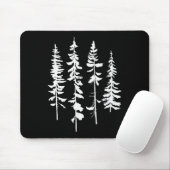 Skinny Ne Trees, Ne Tree Graphic Tee For Nature Lo Mousepad (Mit Mouse)
