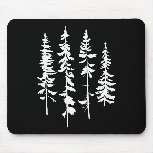 Skinny Ne Trees, Ne Tree Graphic Tee For Nature Lo Mousepad (Vorne)