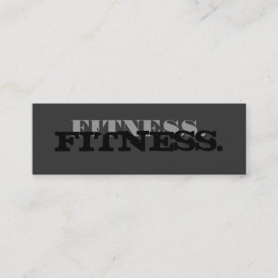 Skinny Niedlich Schlicht Gray Fitness Business Car Mini Visitenkarte