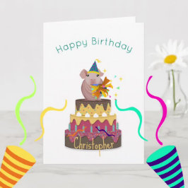 Skinny Pig Geburtstagskarte Karte