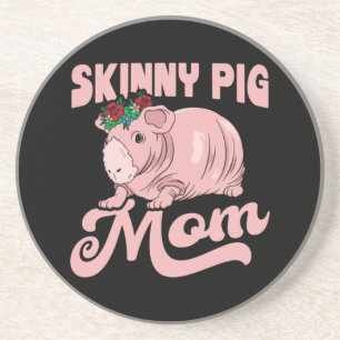 Skinny Pig Mama Getränkeuntersetzer