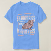 Skinny Pig Wheel Design für eine Guinea Pig Lover T-Shirt (Design vorne)