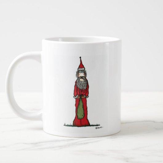 Skinny Santa Jumbo-Tasse (Links)