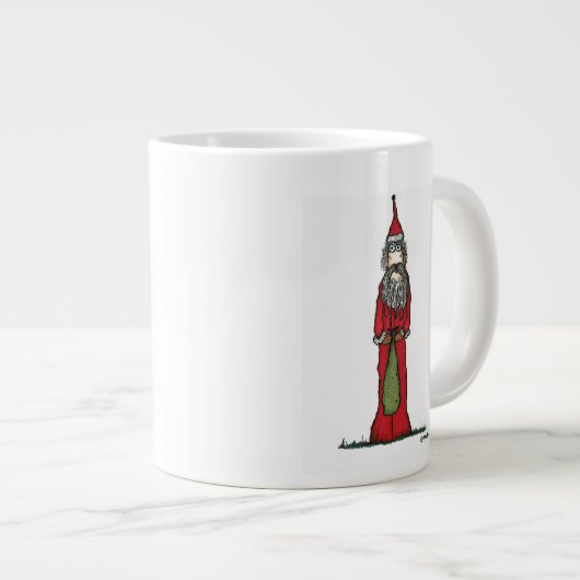 Skinny Santa Jumbo-Tasse (Vorderseite Rechts)