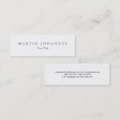 Skinny-schlanke berufliche Design-Visitenkarte Mini Visitenkarte (Vorne/Hinten)