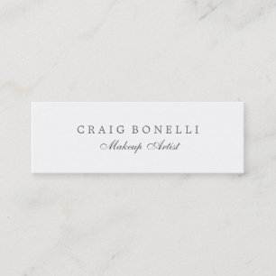 Skinny Slim Double Side Mini Business Card Visitenkarte