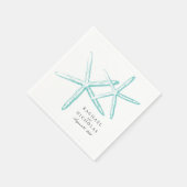 Skinny Starfish | Hochzeit Serviette (Ecke)