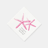 Skinny Starfish | Hochzeit Serviette (Ecke)