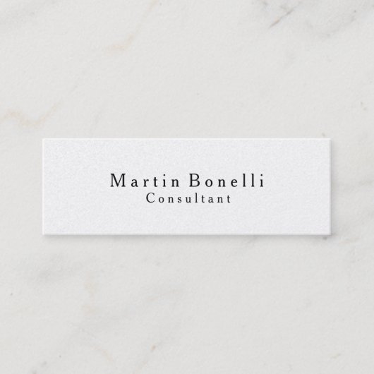 Skinny Trendy Classic Traditionelle Visitenkarte (Vorderseite)