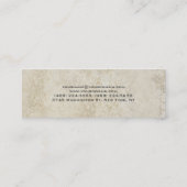 Skinny Unique Moderne Steinmauer Minimalistisch Sc Mini Visitenkarte (Rückseite)