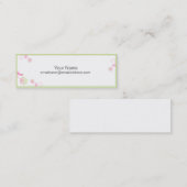 Skinny Visitenkarte - Kleine Wirble Blume (Vorne/Hinten)