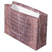 Skinz 3 Snake Skin Leather PINK Große Geschenktüte (Vorderseite Schrägansicht)