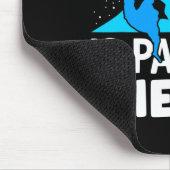 Skiort Falling ist Teil des Fun Snowboardens Mousepad (Ecke)