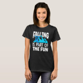 Skiort Falling ist Teil des Fun Snowboardens T-Shirt (Vorne ganz)