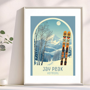 Skiort Jay Peak Vermont Poster