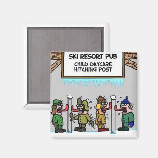 Skiort Kindertagesstätte Magnet (Vorderseite/Rückseite)