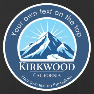 Skiort Kirkwood California Aufkleber