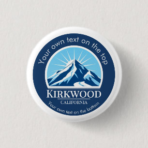 Skiort Kirkwood California Button