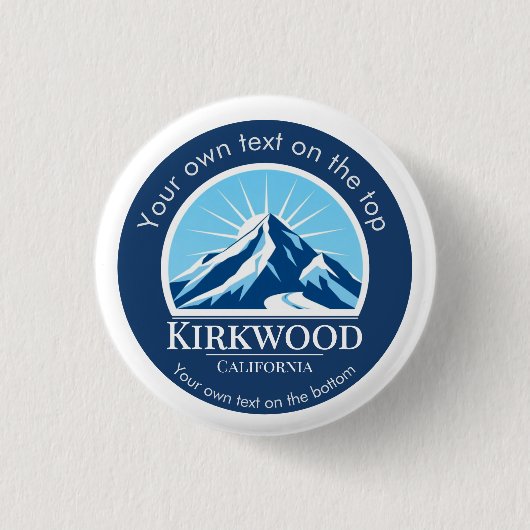 Skiort Kirkwood California Button (Vorderseite)