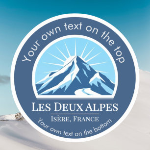Skiort Les Deux Alpes Isère Frankreich Aufkleber